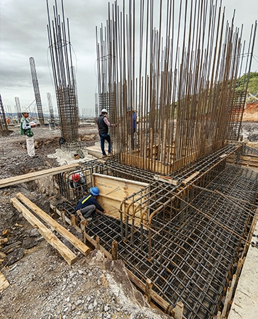 Construcción de pilar